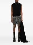 Джинсовые шорты с эффектом потертости Rick Owens DRKSHDW, серый - фото 2