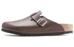 Birkenstock Сандалии Boston Grip Leather Vintage Roast Brown - фото