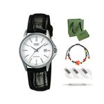 CASIO Часы G Shock LTP 1183E 7A, White Dial Black Strap - фото 6