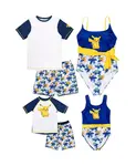 Детский купальник Pikachu UPF 50+ цельнокроеный для девочек Pokemon, синий - фото 5