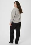 Джемпер Kaffe Curve KCREGITTA KNIT PULLOVER, Grey Silver Metallic/Light Grey - фото 3