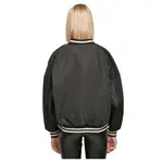 Куртка Urban Classics Oversized Recycled College bomber, черный - фото 2