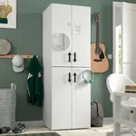 Детский шкаф, белый, 60x57x181 см, PLATSA/SMÅSTAD IKEA - фото 3