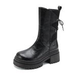 SAFIYA Ботильоны женские, черно-коричневые - фото