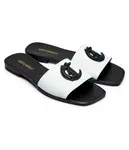 Кожаные тапочки Just Cavalli, белый - фото 3