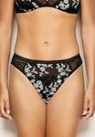 Брифы Yamamay Briefs, Black Floral/Black - фото