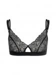 Бюстье Erlich Textil Bustier FLUID LACE CUT-OUT BRALETTE, черный - фото