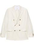 Boglioli двубортный блейзер, белый - фото