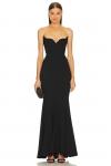 Платье Michael Costello x REVOLVE Billie Gown, черный - фото