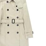 Пальто женское Burberry с ремешком, хаки / черный - фото 6