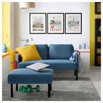 Подставка для ног IKEA GLOSTAD, Knisa средне-синий - фото 3