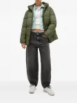 Пуховик с капюшоном Tommy Jeans, зеленый - фото 2