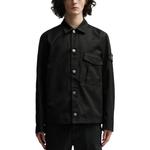 Куртка-рубашка мужская Stone Island с карманом, черный - фото 3