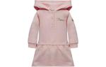 Детская одежда Платье с капюшоном и логотипом Розовое Moncler для младенцев и малышей - фото 2