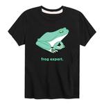 Футболка с рисунком Frog Expert для мальчиков 8–20 лет Licensed Character, черный - фото