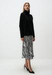 Юбка А-силуэта LINE PATTERNED MIDI Jimmy Key, черный - фото 3
