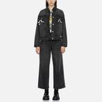 Джинсовая куртка женская черная Evisu - фото 3