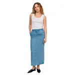 Юбка Object Frame denim skirt, синий - фото