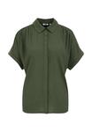 Блуза WE Fashion Button-down blouse, Dark Green - фото 5
