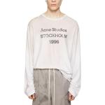 Футболка с принтом логотипа Acne Studios, грязно-белая - фото 2
