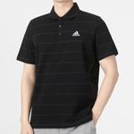 Рубашка поло мужская черная Adidas, черный - фото 5