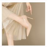 TAOLEI Женские белые туфли на высоком каблуке - фото 9