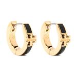 TORY BURCH Латунные, эмалевые, с цирконием серьги Women's Gold - фото