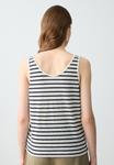 Топ U-NECK LINE PATTERNED TANK Jimmy Key, кремовый - фото 3