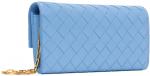 Синий кошелек-цепочка Bottega Veneta - фото 3