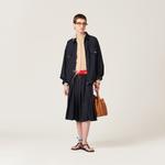 Блузон из батавии MIU MIU, синий - фото 4