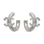 CHANEL Металлические серьги Unisex Silver - фото 5