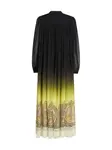 Шелковое платье с эффектом градиента Etro, черный - фото 7