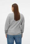 Джемпер Vero Moda Curve VMCDOFFY, Light Grey Melange/Light Grey - фото 3