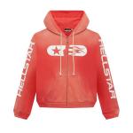 Худи Hellstar Studios Zip Hoodie Red, красный - фото