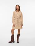Платье-рубашка VERO MODA VMELLY, Light beige/Dark beige - фото 5