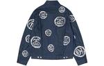 Куртка x denim tears type 2 jacket 'raw' Stussy, синий - фото 2