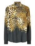 Рубашка с леопардовым принтом Roberto Cavalli - фото