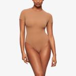 Подходит всем Боди из эластичной ткани Skims, цвет sienna - фото 2