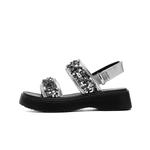 Сандалии с одним ремешком женские EBLAN, Silver - фото