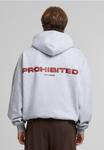 Толстовка с капюшоном на молнии Prohibited, светло-серый - фото 3