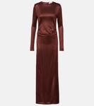 Платье Luella из джерси с драпировкой Tove, бордовый - фото