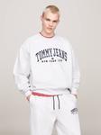 Толстовка Tommy Jeans Loose fit, серый - фото