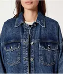 Джинсовая куртка Loose fit Liu Jo, синий - фото 4