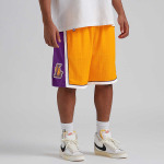 Шорты NBA LOS ANGELES LAKERS SWINGMAN SHORTS Mitchell And Ness, цвет Hellgold/Lila - фото 3