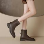 Ботильоны женские Zhr, цвет Brown [short plush] - фото 15