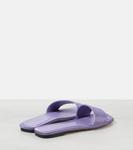 Атласные мюли Clovis с декором Jimmy Choo, Tanzanite - фото 3