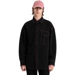 Feng Chen Wang Мужская черная рубашка - фото 4