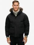 Эверест бомбер из искусственного меха Superdry, Jet Black - фото 3