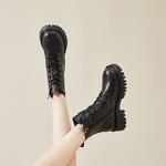 Ботинки DAPHNE Martin Женские, Черный на флисовой подкладке - фото 7