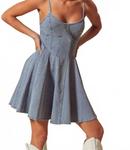 Мини-платье Tell Me You Love Me в дениме So Me, Denim - фото 4